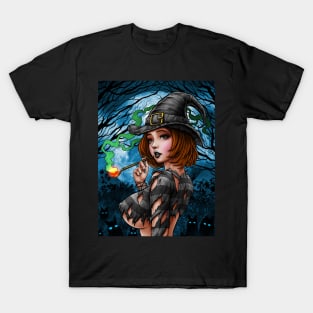 Halloween witch anime T-Shirt